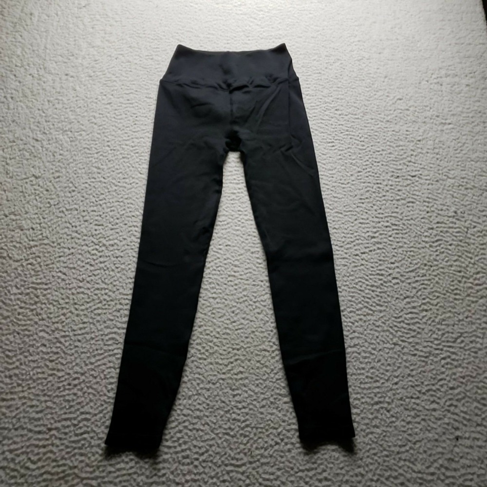PINK Victoria's Secret Leggings Womens XS Black High Rise Ankle Heart Stretch